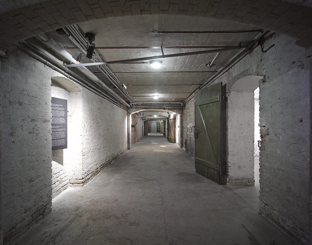 Detail of the basement hallway. Photo: Harry Weber